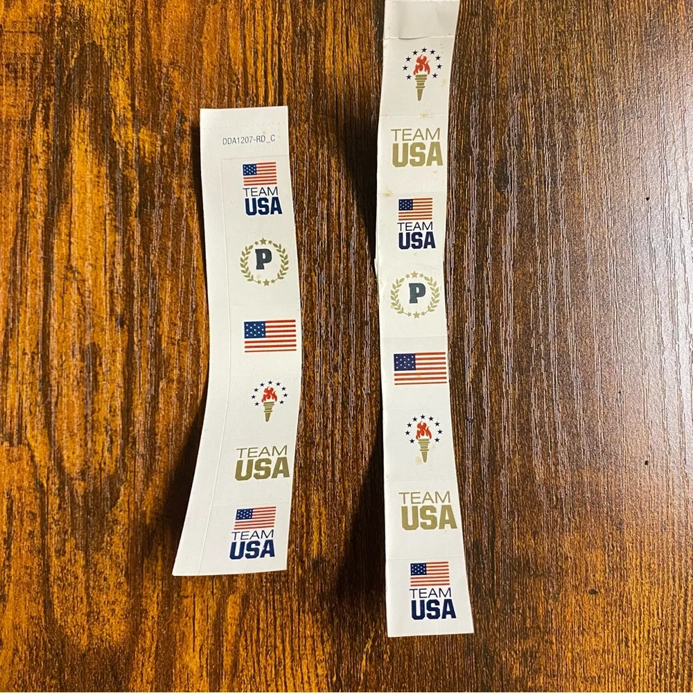 2008 Bookmark Lenticular Holographic USA Carly Patterson Michael Phelps Olympics